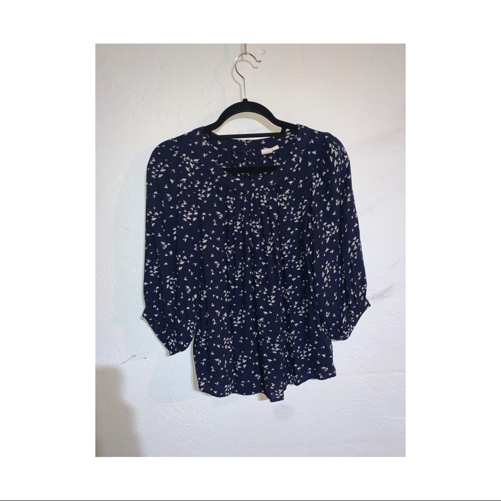 Floral 3/4 sleeve blouse